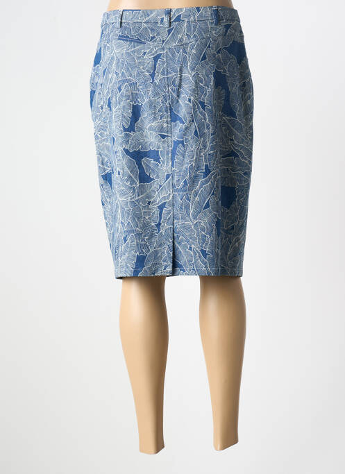 Jupe mi-longue bleu FRANCE RIVOIRE pour femme