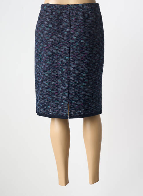 Jupe mi-longue bleu GRIFFON pour femme