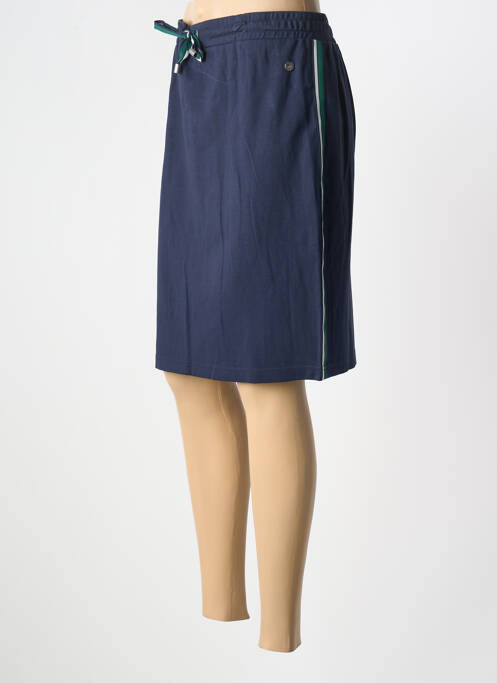 Jupe mi-longue bleu HAJO pour femme