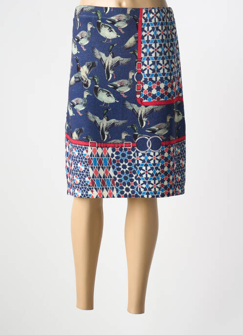 Jupe mi-longue bleu JEI'S BY LETIZIA DENARO pour femme