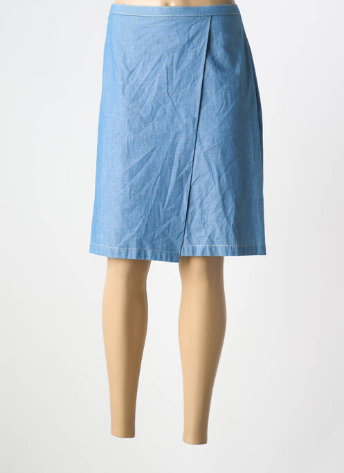 Jupe mi-longue bleu SAINT HILAIRE pour femme