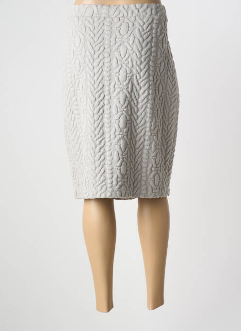 Jupe mi-longue gris DIVAS pour femme