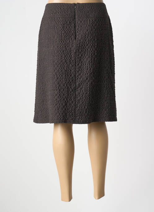 Jupe mi-longue marron FRANCE RIVOIRE pour femme