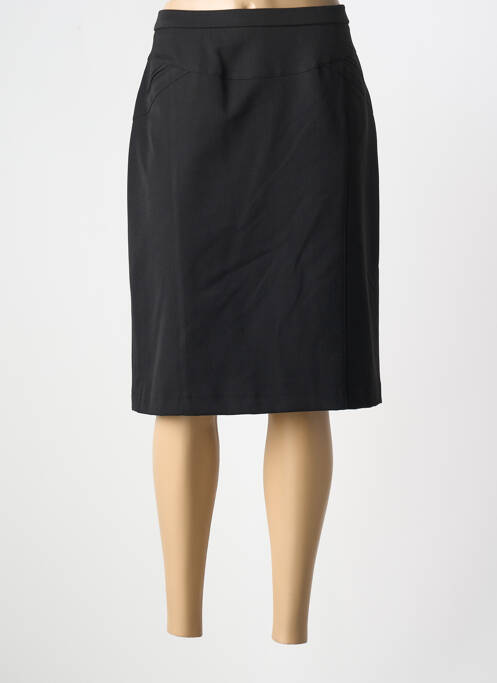 Jupe mi-longue noir FRANCE RIVOIRE pour femme