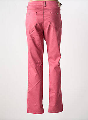 Pantalon droit stretch taille normale rose SAINT HILAIRE femme
