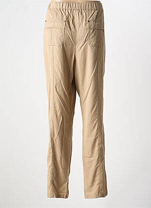 Pantalon droit tissage popeline taille normale marron OLSEN femme