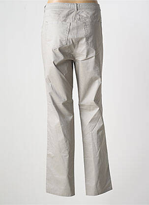 Pantalon droit stretch taille normale gris FRANK WALDER femme