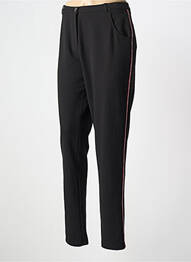 Pantalon slim stretch taille normale noir FRANCE RIVOIRE femme