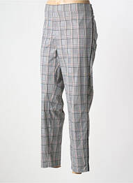 Pantalon droit stretch taille normale gris FRANK WALDER femme
