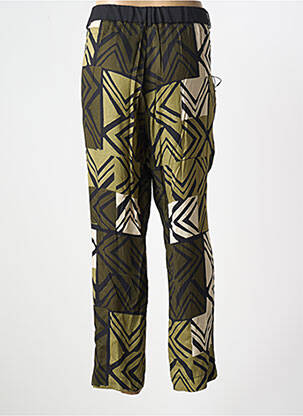 Pantalon droit tissage popeline taille normale vert PAZ TORRAS femme