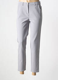 Pantalon 7/8 stretch taille normale gris FRANK WALDER femme