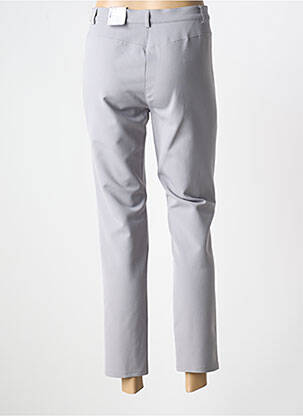 Pantalon 7/8 stretch taille normale gris FRANK WALDER femme
