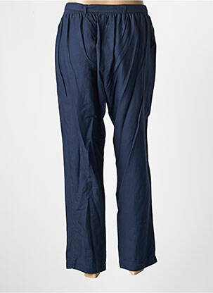 Pantalon 7/8 tissage popeline taille normale bleu GRIFFON femme