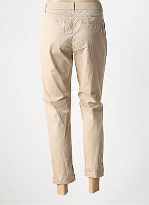Pantalon 7/8 stretch taille normale beige ANDAM femme