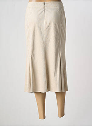 Jupe mi-longue doublure beige FRANK WALDER femme