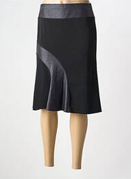 Jupe mi-longue stretch noir FRANCE RIVOIRE femme