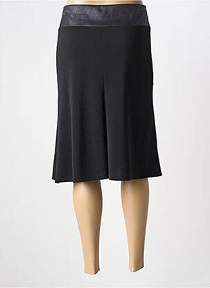Jupe mi-longue stretch noir FRANCE RIVOIRE femme