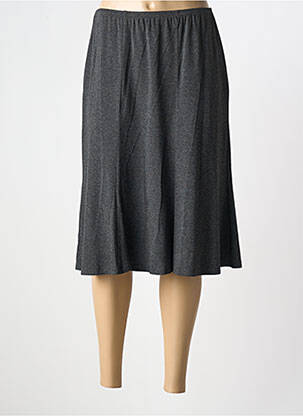 Jupe mi-longue coupe droite gris RABE femme