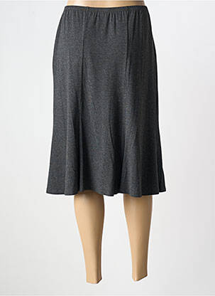 Jupe mi-longue stretch gris RABE femme