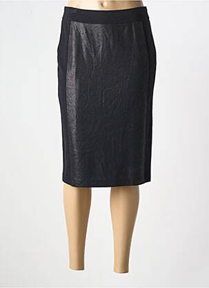 Jupe mi-longue coupe droite noir RABE femme
