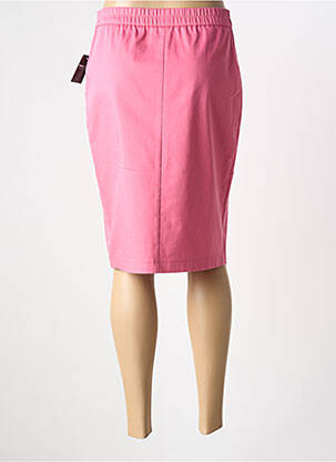 Jupe mi-longue stretch rose FRANK WALDER femme
