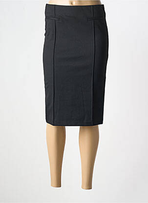 Jupe mi-longue noir SAINT HILAIRE pour femme