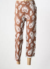 Pantalon 7/8 marron FRANK WALDER pour femme seconde vue