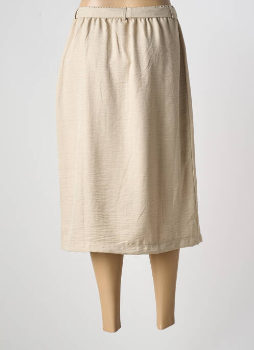 Jupe mi-longue beige GRIFFON pour femme