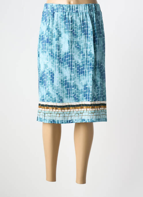 Jupe mi-longue bleu PAZ TORRAS pour femme
