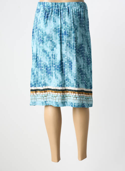 Jupe mi-longue bleu PAZ TORRAS pour femme