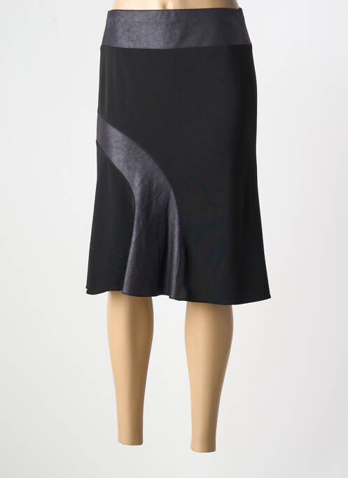 Jupe mi-longue noir FRANCE RIVOIRE pour femme