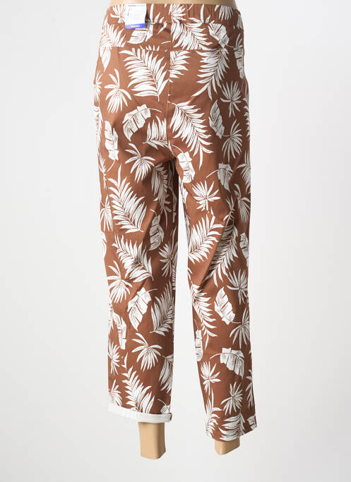 Pantalon 7/8 marron FRANK WALDER pour femme