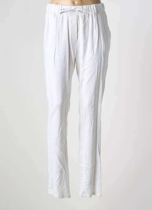 Pantalon droit blanc FRANCE RIVOIRE femme