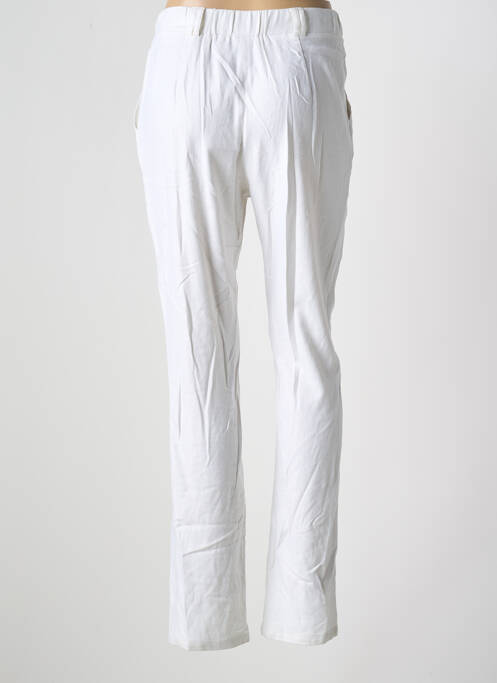 Pantalon droit blanc FRANCE RIVOIRE femme