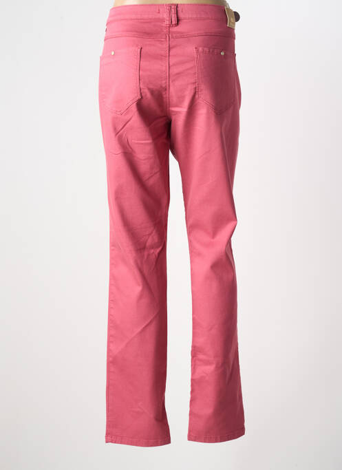 Pantalon droit rose SAINT HILAIRE pour femme