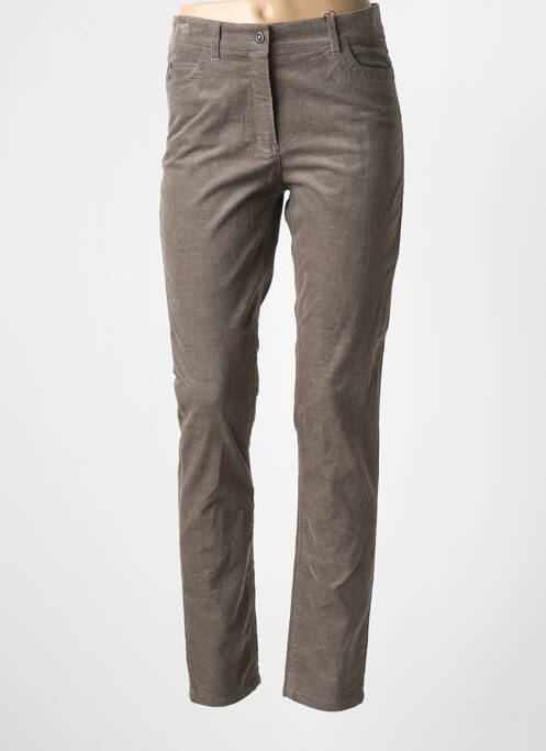 Pantalon slim gris OLSEN pour femme