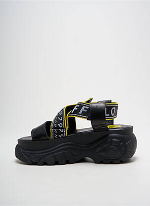 Sandales/nu pieds talon compensé talon de 4 à 6cm noir BUFFALO femme