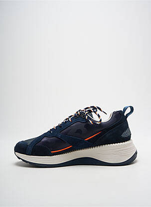 Baskets nubuck bout rond bleu SCHMOOVE homme