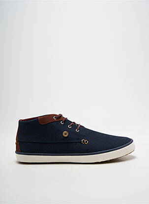Baskets nubuck bout rond bleu FAGUO homme