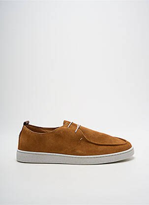 Baskets nubuck bout rond marron KOST homme