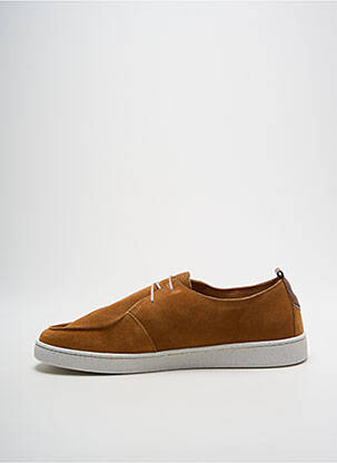 Baskets nubuck bout rond marron KOST homme