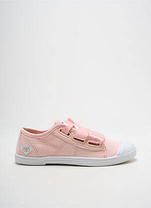 Baskets bout rond talon plat jusqu'à 3cm rose LE TEMPS DES CERISES femme