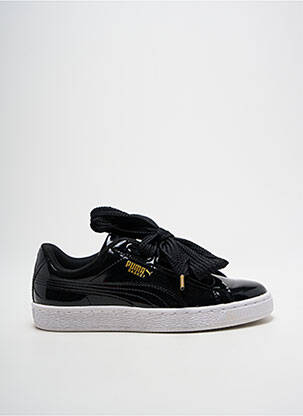 Baskets matière lisse talon plat jusqu'à 3cm noir PUMA femme