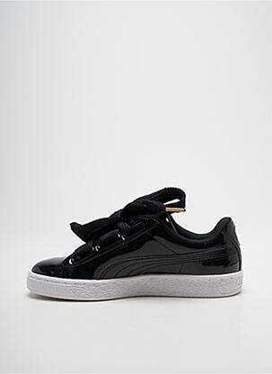 Baskets matière lisse talon plat jusqu'à 3cm noir PUMA femme