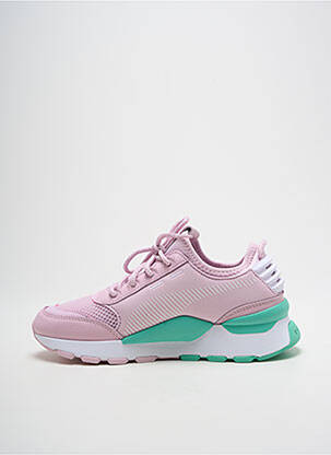Baskets semelle amovible talon de 4 à 6cm rose PUMA femme
