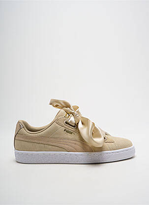 Baskets nubuck talon plat jusqu'à 3cm beige PUMA femme