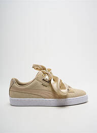 Baskets nubuck talon plat jusqu'à 3cm beige PUMA femme