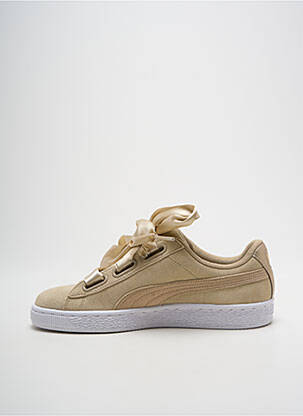 Baskets nubuck talon plat jusqu'à 3cm beige PUMA femme