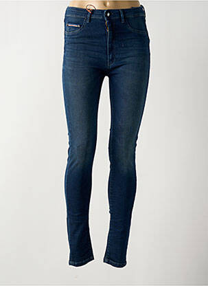 Jeans coupe slim broderie rivets taille normale bleu DONOVAN femme