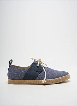Baskets bout rond talon plat jusqu'à 3cm bleu ARMISTICE femme
